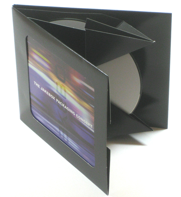 100x CD-Audio 12 cm 4c in Jakebox weiß o. schwarz mit Fenster & Covercard 4/0